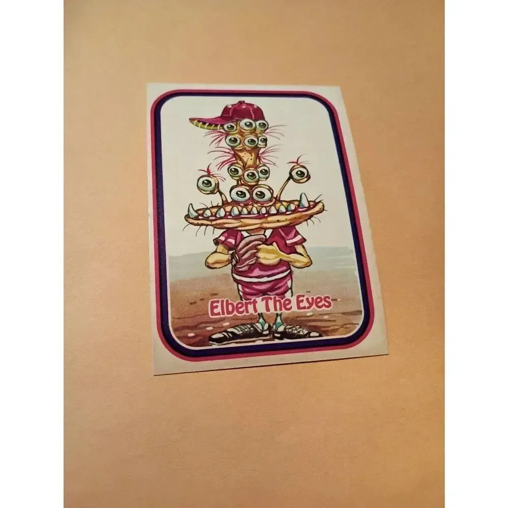 1988 Leaf Awesome All Stars Trading Card 67 Elbert the Eyes Baseball Parody